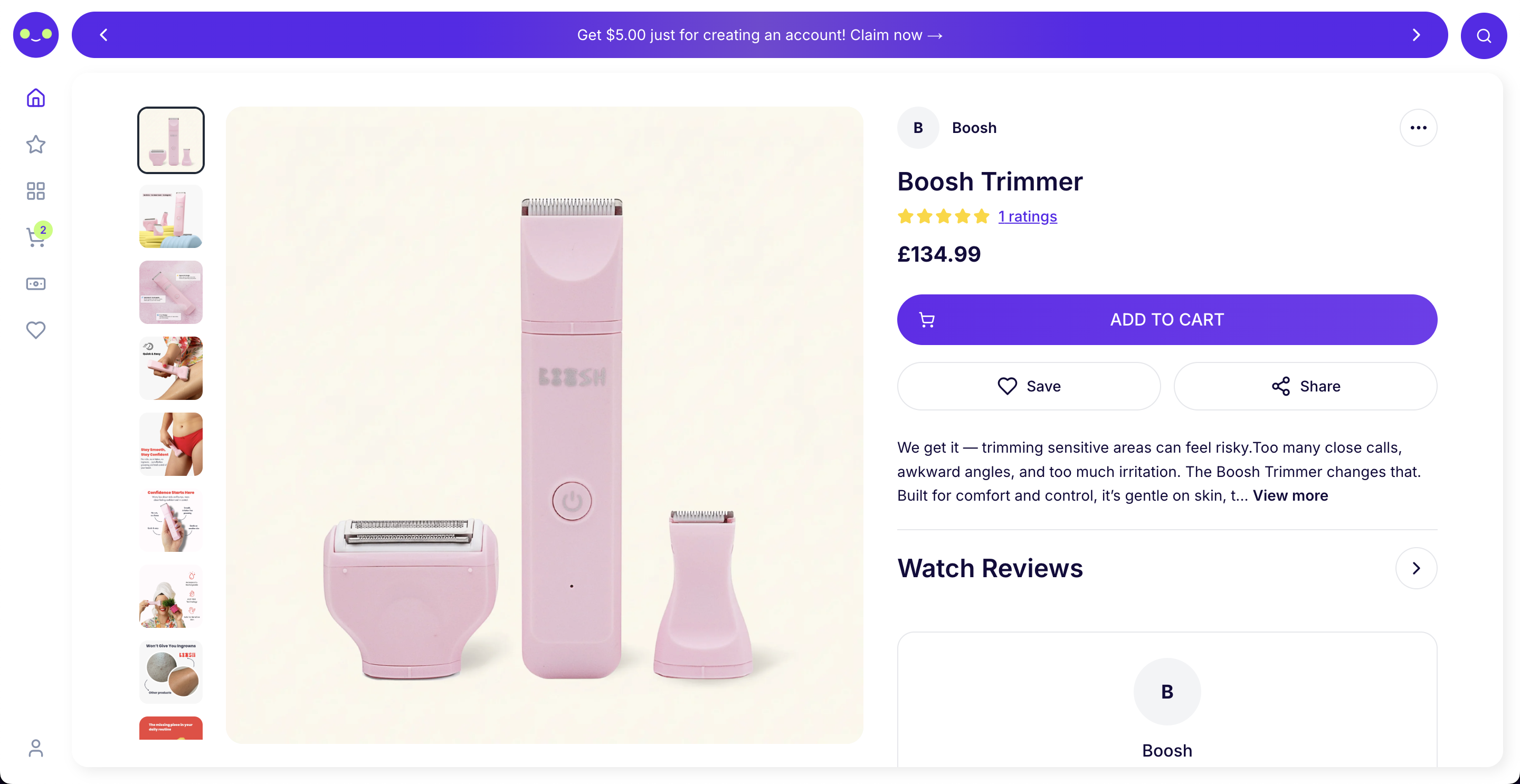 Cartreel Product Detail